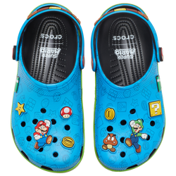 Men's - Crocs Super Mario Game Classic Clogs  - Multi/Blue