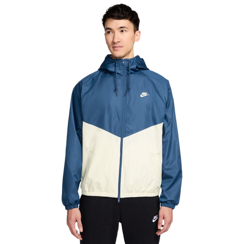 Nike Men's NSW Windrunner Jacket - Size XL - Blue/White