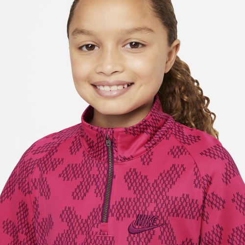 

Nike Girls Nike NSW SS AOP Dress - Girls' Grade School Rush Pink/Purple Size M