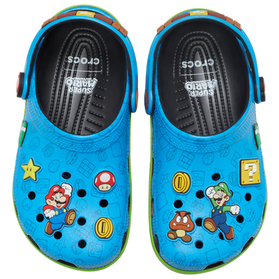 Grade School Crocs Super Mario Clogs