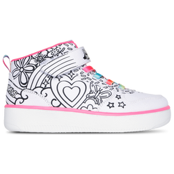 Girls' Preschool - Skechers Sport Court 92 Creator Kicks High - White/Multi