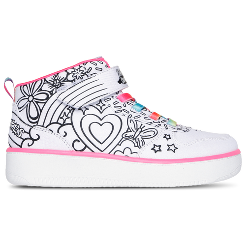 

Girls Preschool Skechers Skechers Sport Court 92 Creator Kicks High - Girls' Preschool Shoe White/Multi Size 01.0