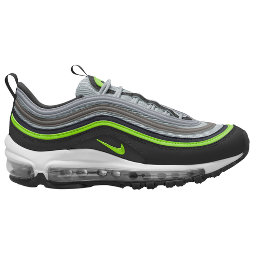 Shop Nike Boys   Air Max 97 In Black/pure Platinum/volt