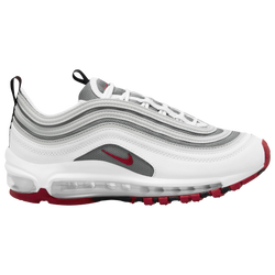 Boys' Grade School - Nike Air Max 97 - White/Varsity Red/Particle Grey