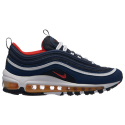 Boys' Grade School - Nike Air Max 97 - Midnight Navy/Habanero Red/Black/White