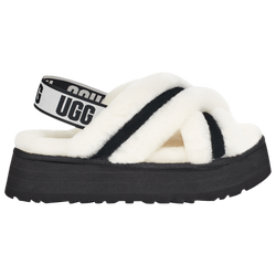 Women's - UGG Disco Cross Slides - White/Black