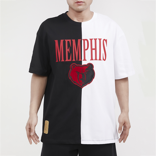 

Pro Standard Mens Memphis Grizzlies Pro Standard Grizzlies Split CJ Drop Shoulder T-Shirt - Mens Black/White Size L