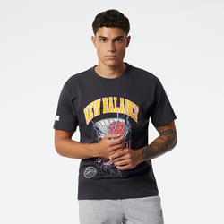 Men's - New Balance Hoops Merged Era's Graphic T-Shirt - Phantom Black