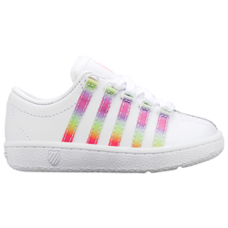 Girls' Toddler - K-Swiss Classic LX - White/Purple/Yellow