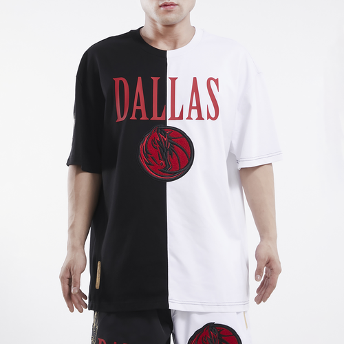 

Pro Standard Mens Dallas Mavericks Pro Standard Mavericks Split CJ Drop Shoulder T-Shirt - Mens Black/White Size XL