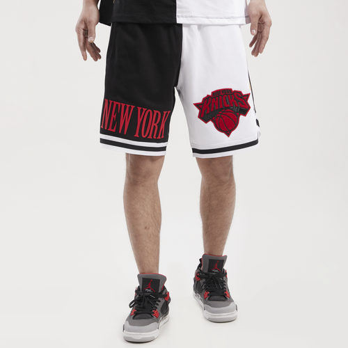 Pro Standard Mens New York Knicks  Knicks Split Drop Knit Shorts In Black/white