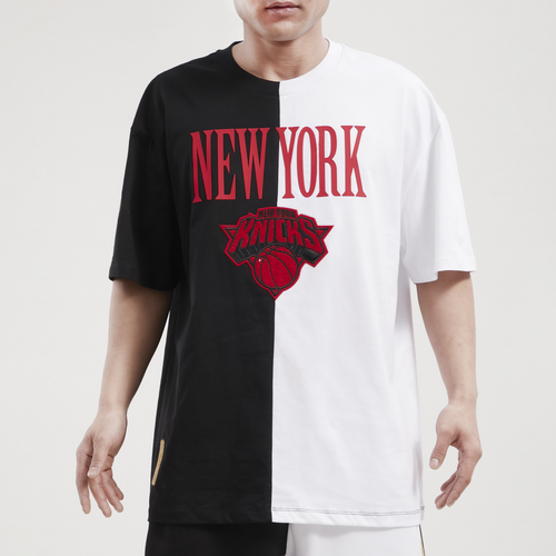 

Pro Standard Mens New York Knicks Pro Standard Knicks Split CJ Drop Shoulder T-Shirt - Mens Black/White Size M