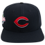 Pro Standard MLB Logo Snapback Hat - Men's Black/Red