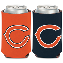 Adult - WinCraft Chicago Bears 12 OZ Can Cooler - Navy/Orange