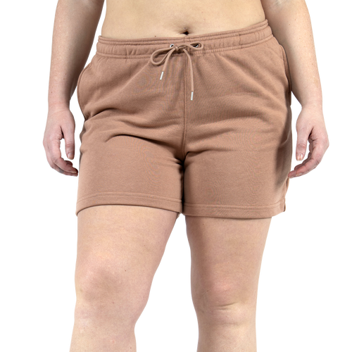 Cozi Womens  Fleece Shorts In Adobe