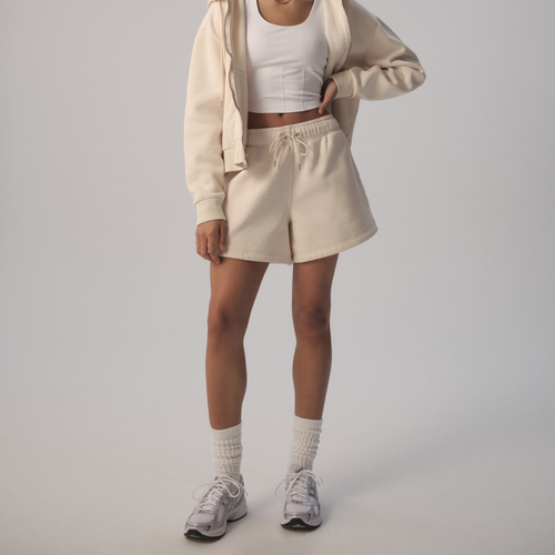 Shop Cozi Womens  5" Fleece Shorts In White