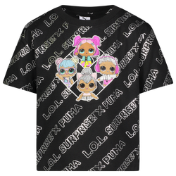 Girls' Infant - PUMA X LOL Jersey SS Fashion T-Shirt - Black/Pink