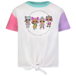Girls' Grade School - PUMA X LOL Jersey SS Fashion T-Shirt - White/Pink