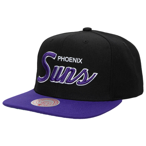 

Mitchell & Ness Mens Phoenix Suns Mitchell & Ness Suns Team Script 2.0 Snapback - Mens Black/White Size One Size