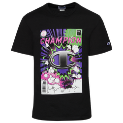 Men's - Champion Comic Cover T-Shirt - Black/Purple/White
