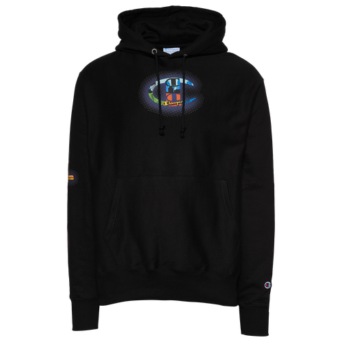 

Champion Mens Champion Comic City Hoodie - Mens Black/Multi Size XL