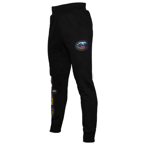 

Champion Mens Champion Comic City Fleece Pants - Mens Black/Multi Size M