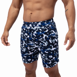 Men's - Eastbay Pursuit Warm Up Shorts - Royal Camo