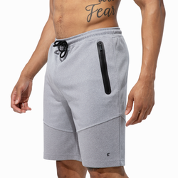 Men's - Eastbay Spirit Fleece Shorts - Heather Grey