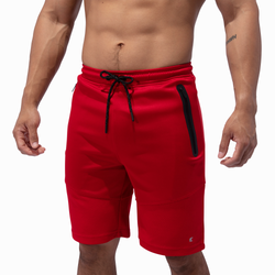 Men's - Eastbay Spirit Fleece Shorts - Red Alert