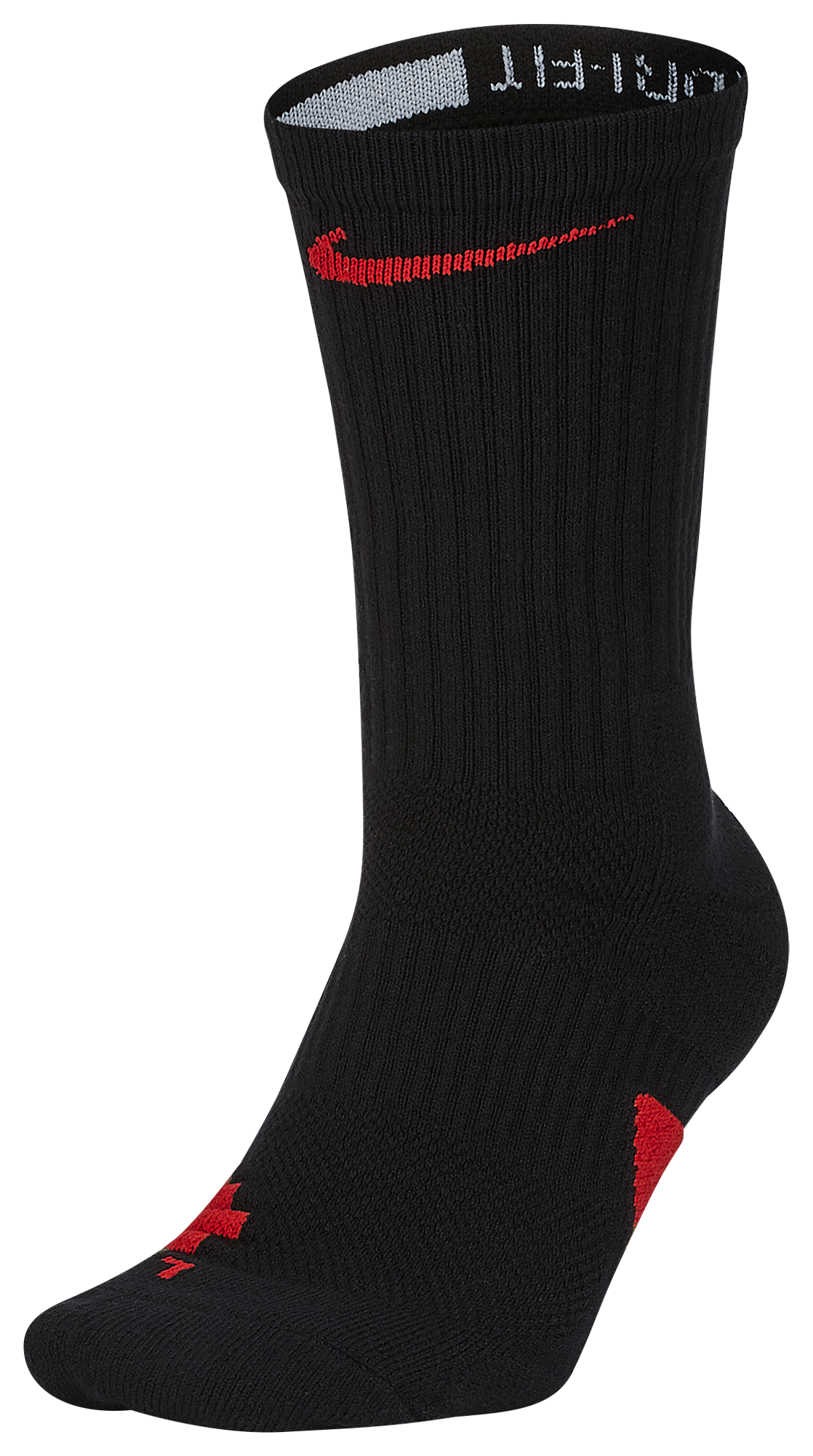 black and red nike elite socks