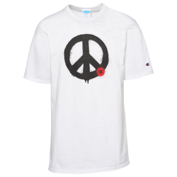 Men's - Champion Peace Sign T-Shirt - White/Black/Red