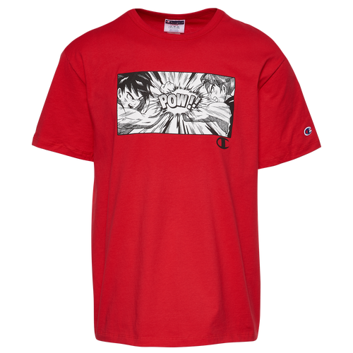

Champion Mens Champion Battle Power T-Shirt - Mens Red/White/Black Size XL