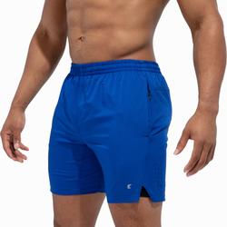Men's - Eastbay Leap 7" Shorts with Boxer Liner - Royal