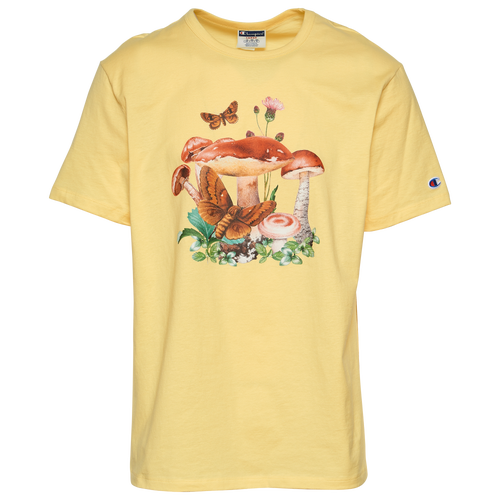 

Champion Nature Mushroom T-Shirt - Mens Yellow/Multi Size S