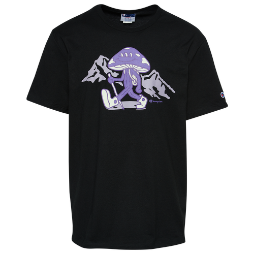 

Champion Mens Champion Mushroom Hiker T-Shirt - Mens Black/Purple/Green Size XL