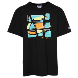 Men's - Champion Prismatic T-Shirt - Black/Orange/Blue