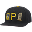 Pro Standard MLB Double Logo Snapback Hat - Men's Black/Yellow