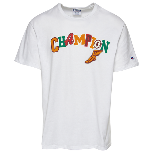 

Champion Mens Champion Varsity Heritage T-Shirt - Mens White/Multi Size L