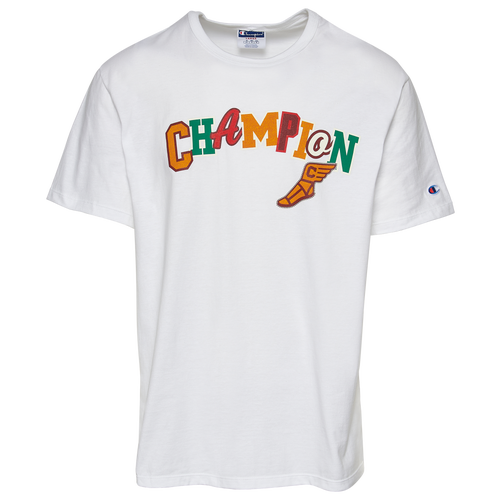 

Champion Mens Champion Varsity Heritage T-Shirt - Mens White/Multi Size M