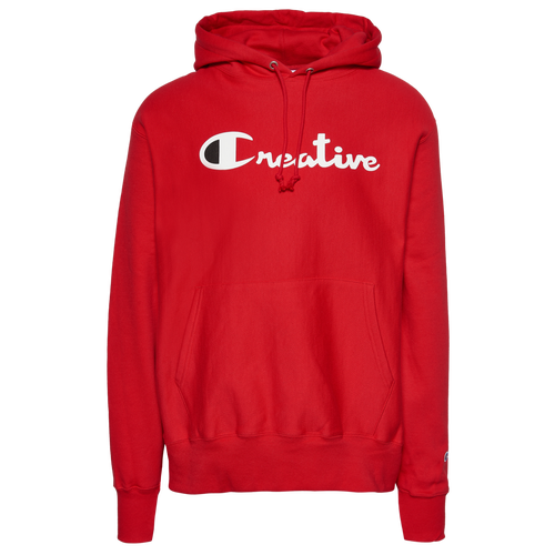 

Champion Mens Champion Creative Hoodie - Mens Red/White Size XXL