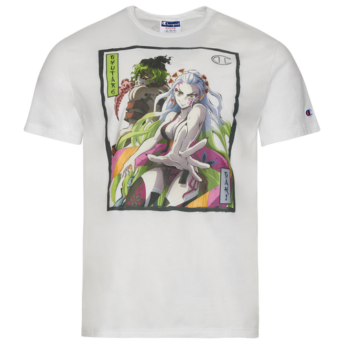 

Champion Mens Champion Demon Slayer Upper Moon 6 T-Shirt - Mens White Size XL