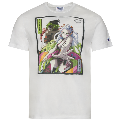 Champion Mens  Demon Slayer Upper Moon 6 T-shirt In White