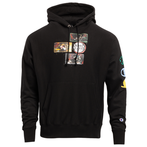 

Champion Mens Champion DS Heroes Hoodie - Mens Black/Multi Size XL