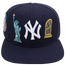Pro Standard MLB Double Logo Snapback Hat - Men's Navy/White
