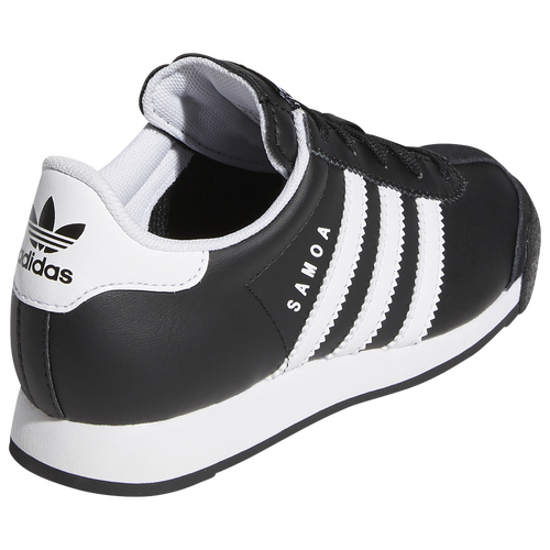 Adidas samoa white black stripes sale