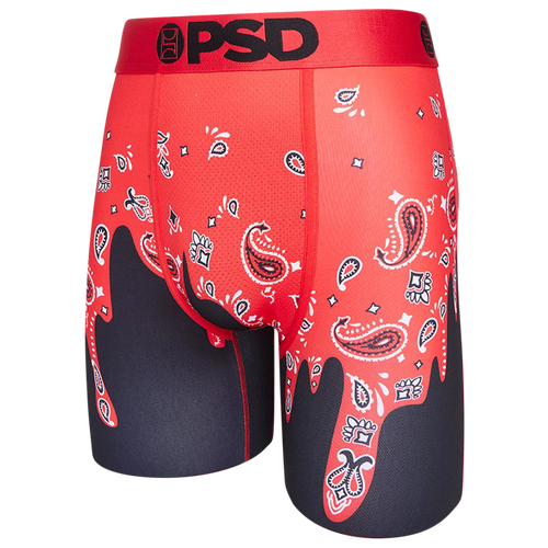 

PSD Mens PSD Graphic Briefs - Mens Red/Black Size XL