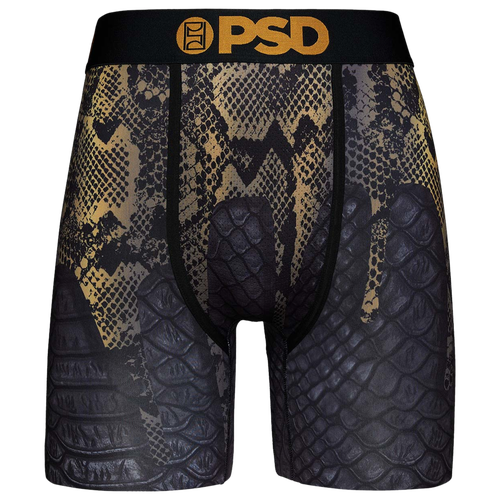 Psd Mens  Graphic Briefs In Silver/gold
