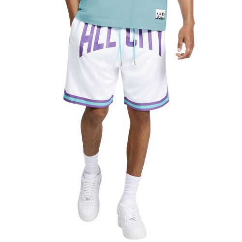 

All City By Just Don Mens All City By Just Don Hardwood Basketball Shorts - Mens Bright White/White Size L