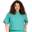 Melody Ehsani 3M Grid Nylon Short Sleeve Shirt - Women's Teal