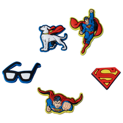 Boys' Grade School - Crocs Jibbitz Superman 5 Pack  - Red/Blue